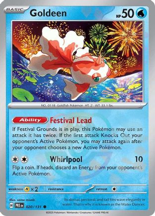 Goldeen (Master Ball Pattern) 20 - [SV Prismatic Evolutions] Holofoil