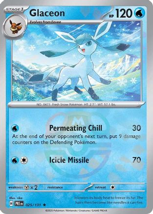 Glaceon (Master Ball Pattern) 25 - [SV Prismatic Evolutions] Holofoil