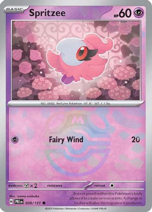 Spritzee (Master Ball Pattern) 38 - [SV Prismatic Evolutions] Holofoil