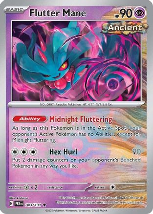 Flutter Mane (Master Ball Pattern) 43 - [SV Prismatic Evolutions] Holofoil