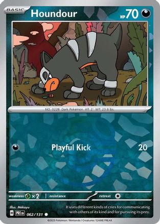 Houndour (Master Ball Pattern) 62 - [SV Prismatic Evolutions] Holofoil