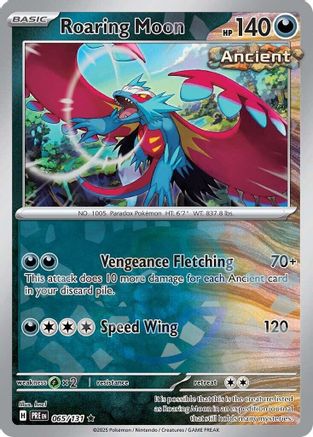 Roaring Moon (Master Ball Pattern) 65 - [SV Prismatic Evolutions] Holofoil