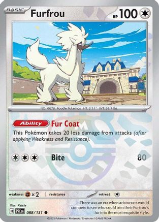 Furfrou (Master Ball Pattern) 88 - [SV Prismatic Evolutions] Holofoil