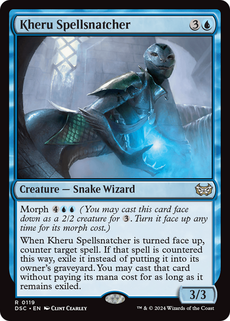Kheru Spellsnatcher (DSC-119) [Duskmourn: House of Horror Commander]
