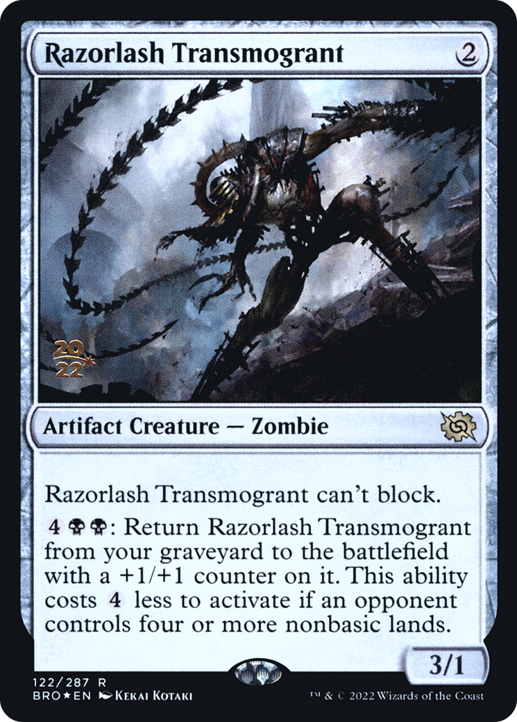 Razorlash Transmogrant (PRE-122) [The Brothers' War Promos] Foil