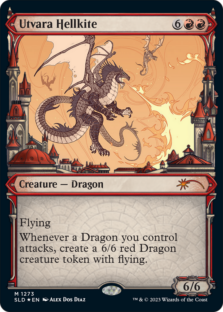 Utvara Hellkite (SLD-1273) [Secret Lair Drop]: (Showcase) Foil