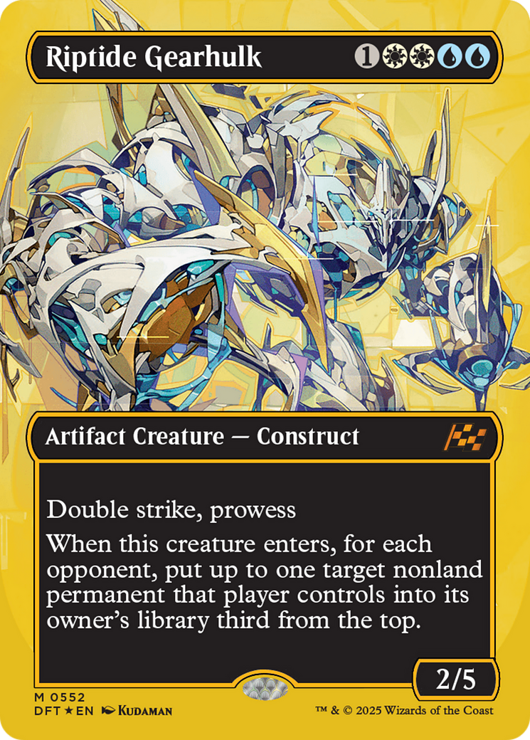 Riptide Gearhulk (DFT-552) [Aetherdrift] (Borderless) Foil