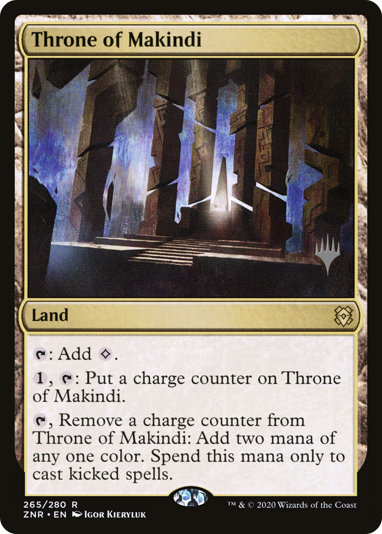 Throne of Makindi (PPZNR-265P) [Promo Pack: Zendikar Rising Promos]
