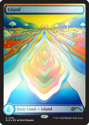 Island (1479) (Rainbow Foil) (SLD-1479) [Secret Lair Drop Series] Foil