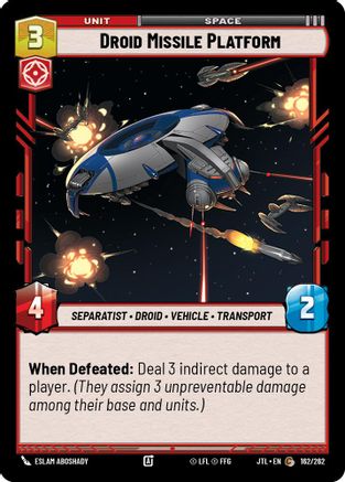 Droid Missile Platform (162/262) [Jump to Lightspeed]