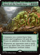 March of the World Ooze (DFT-388) [Aetherdrift]: (enchantment, Extended Art) Foil