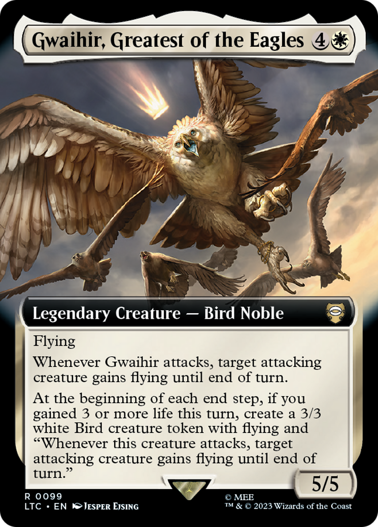 Gwaihir, Greatest of the Eagles (LTC-099) [Tales of Middle-earth Commander]: (Extended Art) Foil
