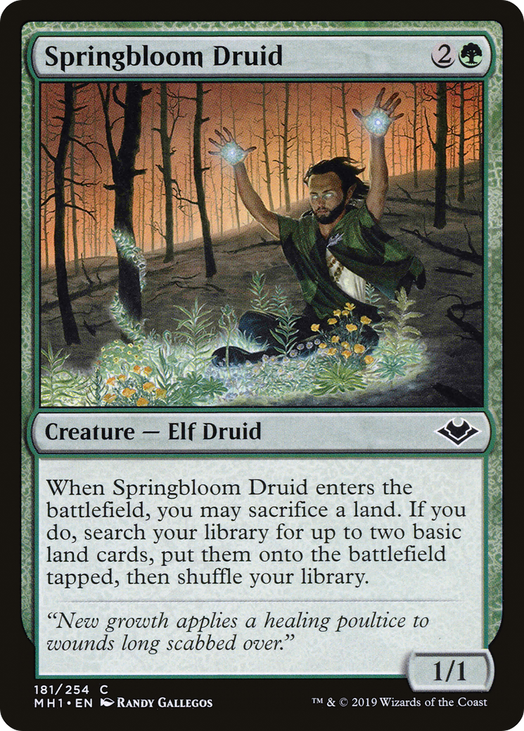 Springbloom Druid (MH1-181) [Modern Horizons]