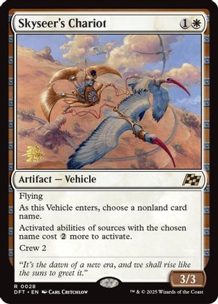 Skyseer's Chariot (PRE-028) [Prerelease Cards] Foil