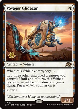 Voyager Glidecar (PRE-036) [Prerelease Cards] Foil