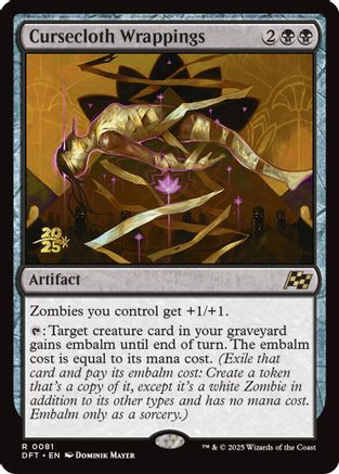 Cursecloth Wrappings (PRE-081) [Prerelease Cards] Foil