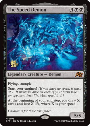 The Speed Demon (PRE-105) [Prerelease Cards] Foil