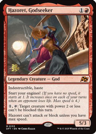 Hazoret, Godseeker (PRE-133) [Prerelease Cards] Foil