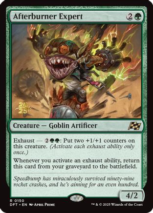 Afterburner Expert (PRE-150) [Prerelease Cards] Foil
