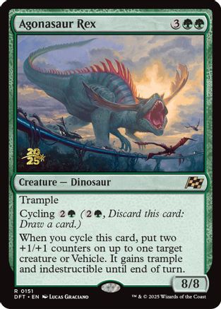 Agonasaur Rex (PRE-151) [Prerelease Cards] Foil
