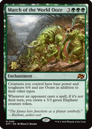 March of the World Ooze (PRE-169) [Prerelease Cards] Foil