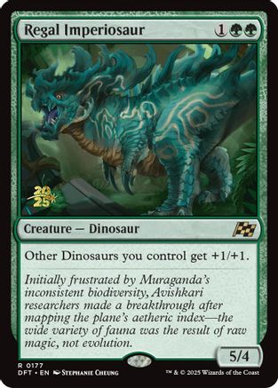Regal Imperiosaur (PRE-177) [Prerelease Cards] Foil
