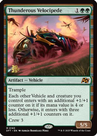 Thunderous Velocipede (PRE-183) [Prerelease Cards] Foil