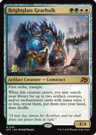 Brightglass Gearhulk (PRE-191) [Prerelease Cards] Foil