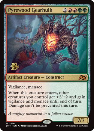 Pyrewood Gearhulk (PRE-216) [Prerelease Cards] Foil