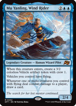 Mu Yanling, Wind Rider (PPDFT-052) [Promo Pack: Aetherdrift] Foil