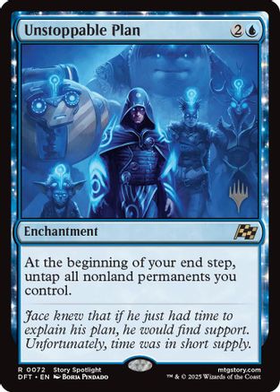 Unstoppable Plan (PPDFT-072) [Promo Pack: Aetherdrift] Foil