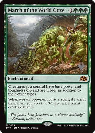 March of the World Ooze (PPDFT-169) [Promo Pack: Aetherdrift] Foil