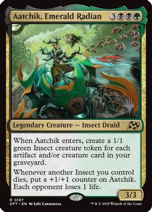 Aatchik, Emerald Radian (PPDFT-187) [Promo Pack: Aetherdrift] Foil
