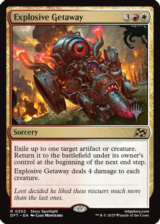 Explosive Getaway (PPDFT-202) [Promo Pack: Aetherdrift] Foil