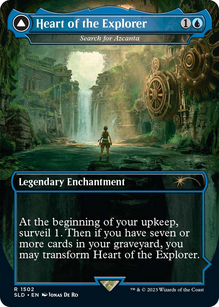 Search for Azcanta // Azcanta, the Sunken Ruin (SLD-1502) [Secret Lair Drop] (Borderless) Foil