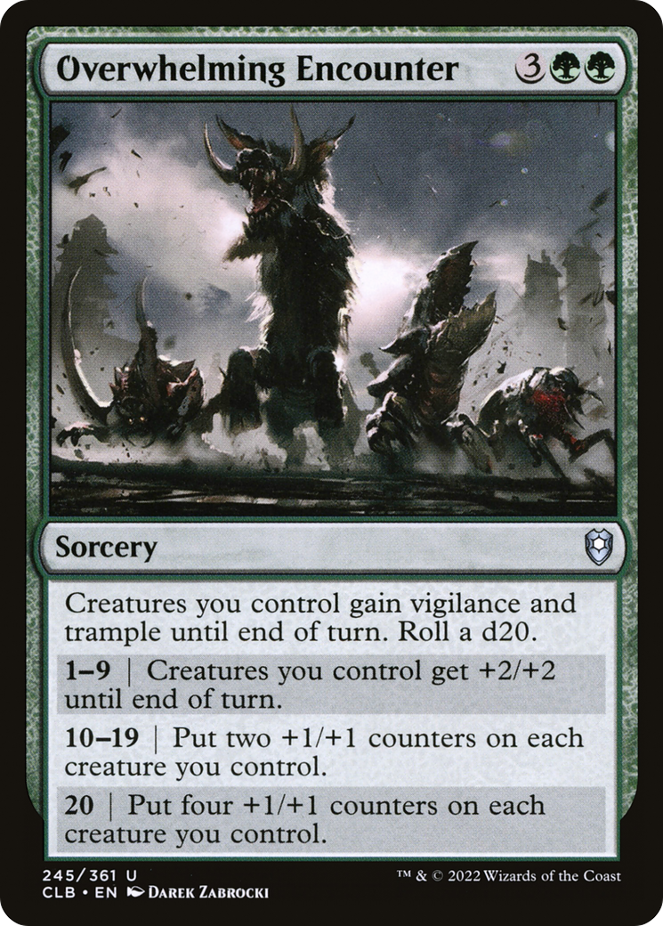 Overwhelming Encounter (CLB-245) [Commander Legends: Battle for Baldur's Gate]