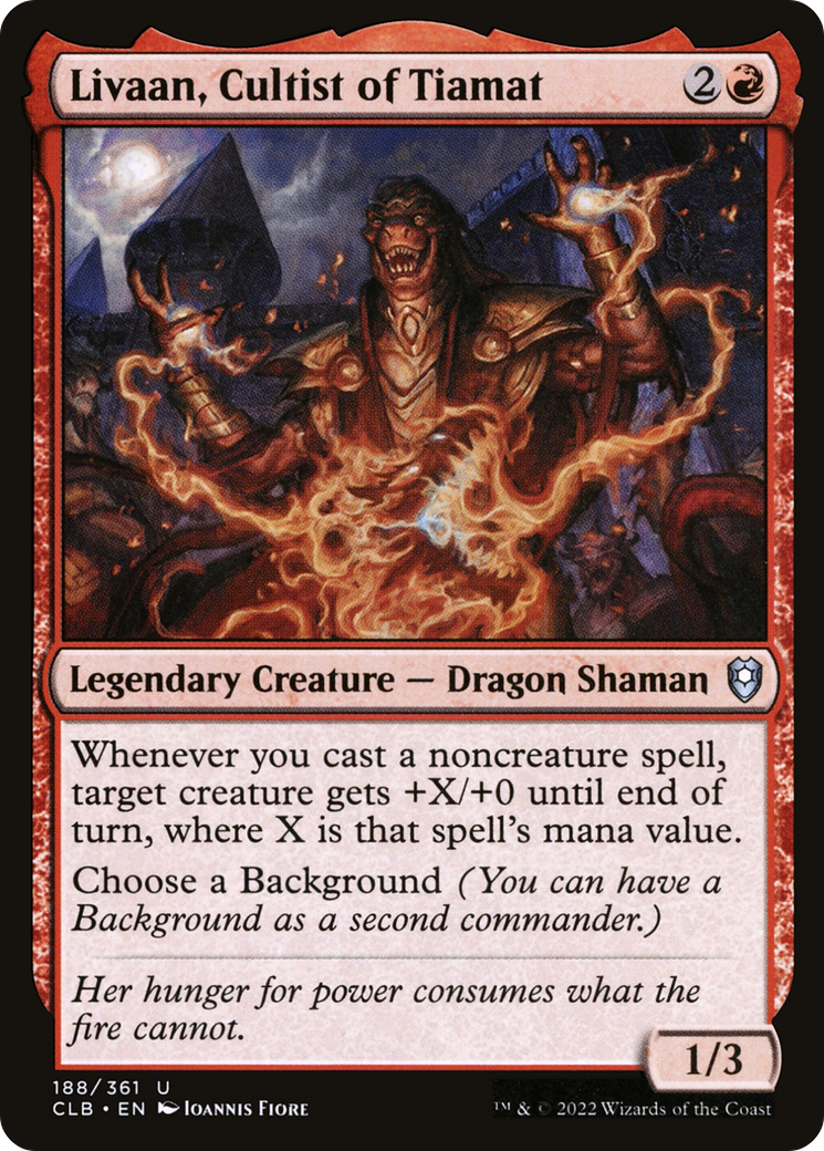 Livaan, Cultist of Tiamat (CLB-188) [Commander Legends: Battle for Baldur's Gate]