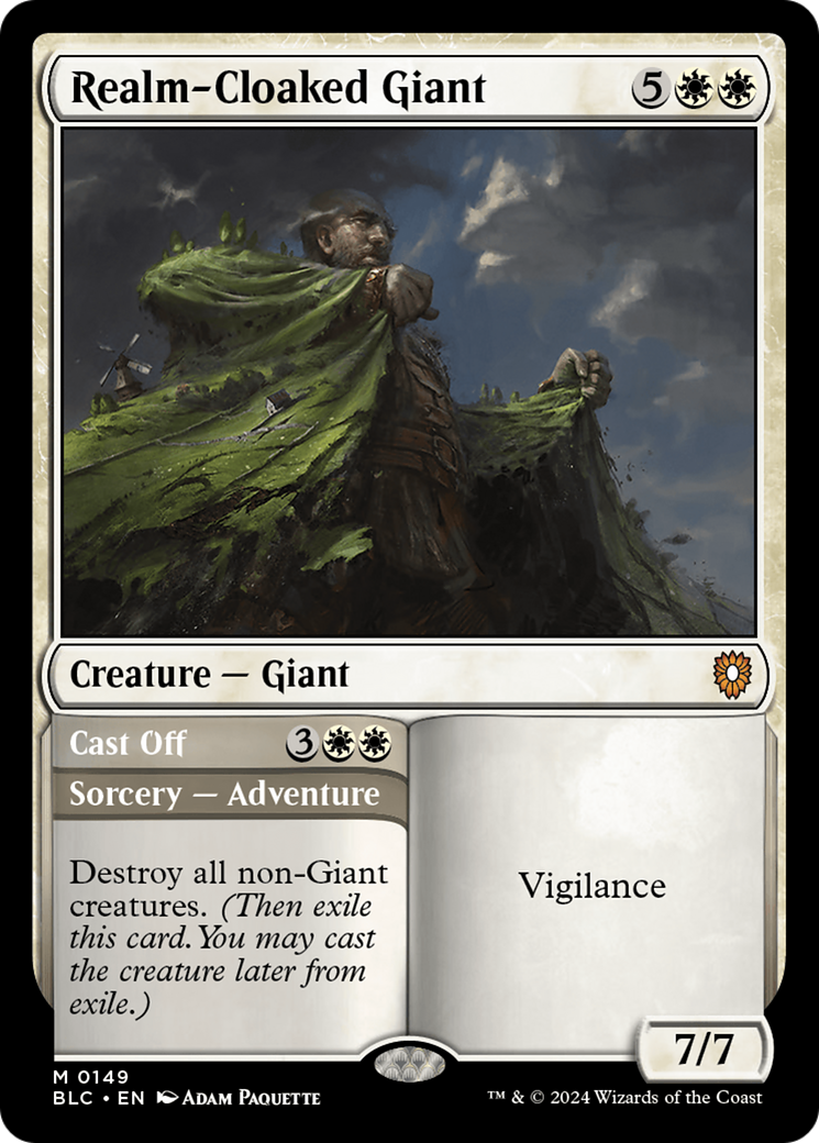 Realm-Cloaked Giant // Cast Off (BLC-149) [Bloomburrow Commander]