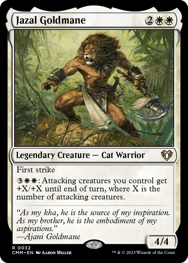 Jazal Goldmane (CMM-032) [Commander Masters]