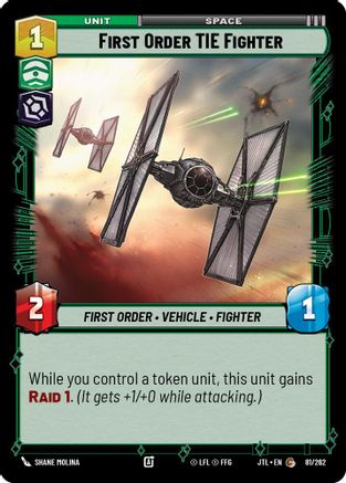 First Order TIE Fighter (081/262) [Jump to Lightspeed]