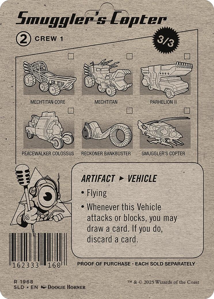 Smuggler's Copter // Smuggler's Copter (SLD-1968) [Secret Lair Drop] (Borderless)