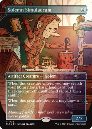 Solemn Simulacrum (1725) (Rainbow Foil) (SLD-1725) [Secret Lair Drop Series] Foil