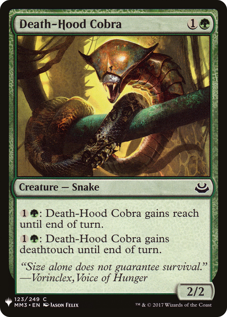 Death-Hood Cobra (LIST-MM3-123) [The List]