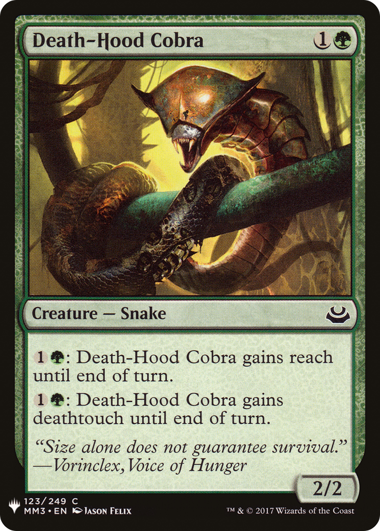 Death-Hood Cobra (LIST-MM3-123) [The List]