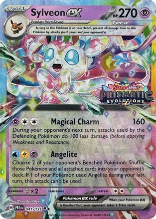 Sylveon ex - 041/131 (Prismatic Evolutions Stamp) 41 - [Miscellaneous Cards & Products] Holofoil