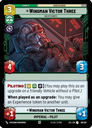 Wingman Victor Three - Backstabber (086/262) [Jump to Lightspeed]