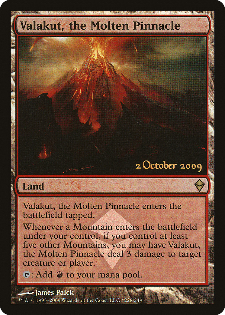 Valakut, the Molten Pinnacle (LARP-228★) [Zendikar Promos] Foil