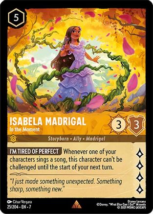 Isabela Madrigal - In the Moment (25/204) [Archazia's Island] Cold Foil