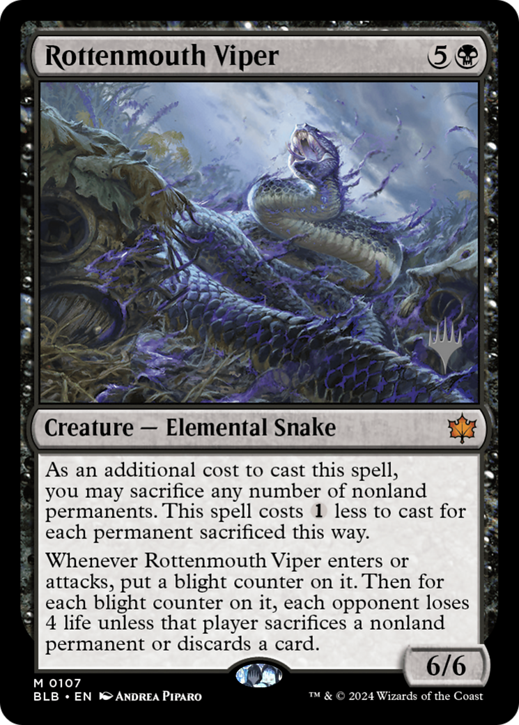 Rottenmouth Viper (PPBLB-107P) [Bloomburrow Promos]