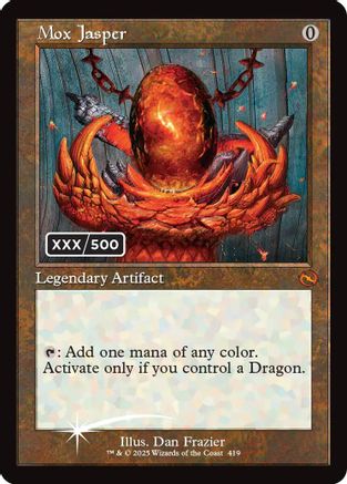 Mox Jasper (Serial Numbered) (TDM-419) [Tarkir: Dragonstorm] Foil